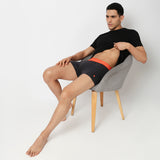Underjeans Dark Grey Cotton Blend Trunk