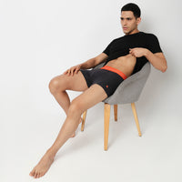Underjeans Dark Grey Cotton Blend Trunk