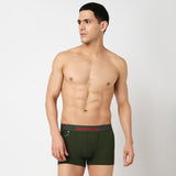 Underjeans Olive Cotton Blend Trunk