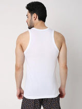 Underjeans Pack Of 2 Multicolor Cotton Blend Regular Fit Vest