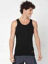 Underjeans Pack Of 2 Multicolor Cotton Blend Regular Fit Vest