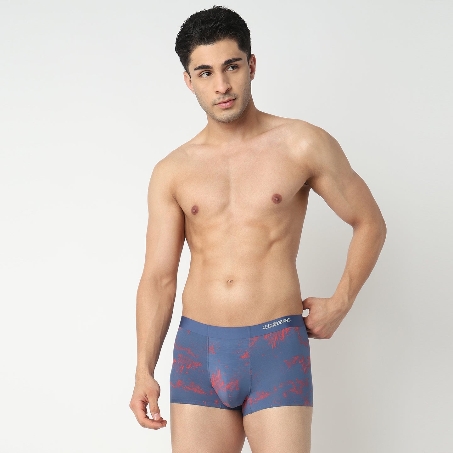 Underjeans Blue Regular Fit Ultrasoft Trunk