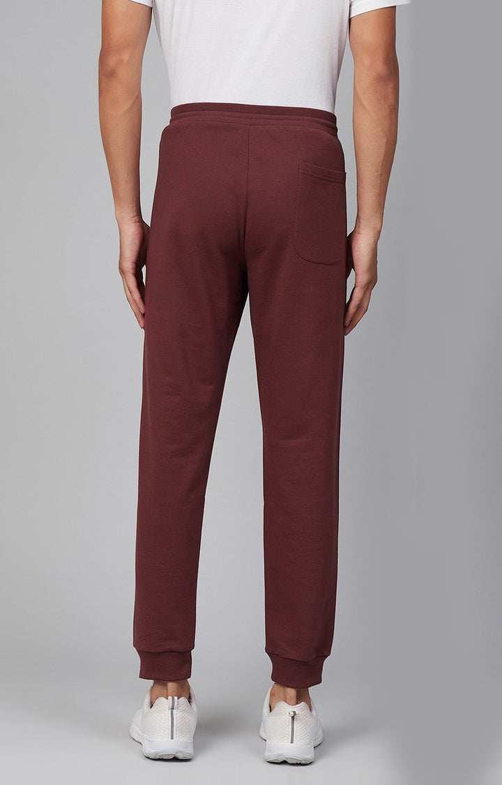 Underjeans by Spykar Men Premium Knitted Maroon Trackpant