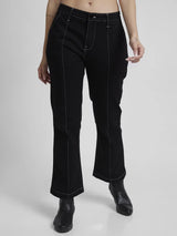 Women Elissa Jeans Boot Cut Fit Black High Rise