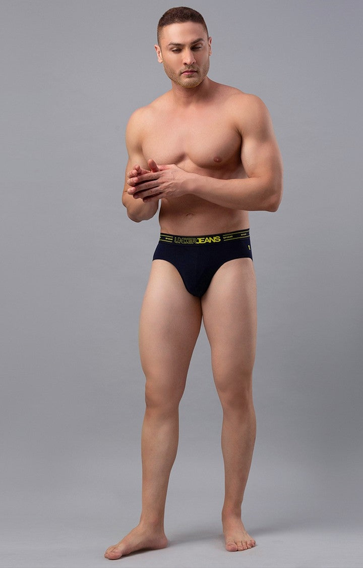 Underjeans by Spykar Men Premium Navy Brief