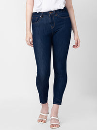 Women Alexa Jeans Super Skinny Fit Dark Blue High Rise