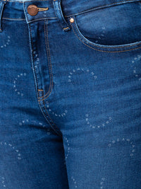 Women Alexa Jeans Super Skinny Fit Mid Blue High Rise