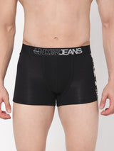 Underjeans By Spykar Men Premium Black Cotton Blend Trunk