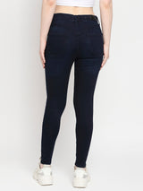 Women Alexa Jeans Super Skinny Fit Dark Blue High Rise