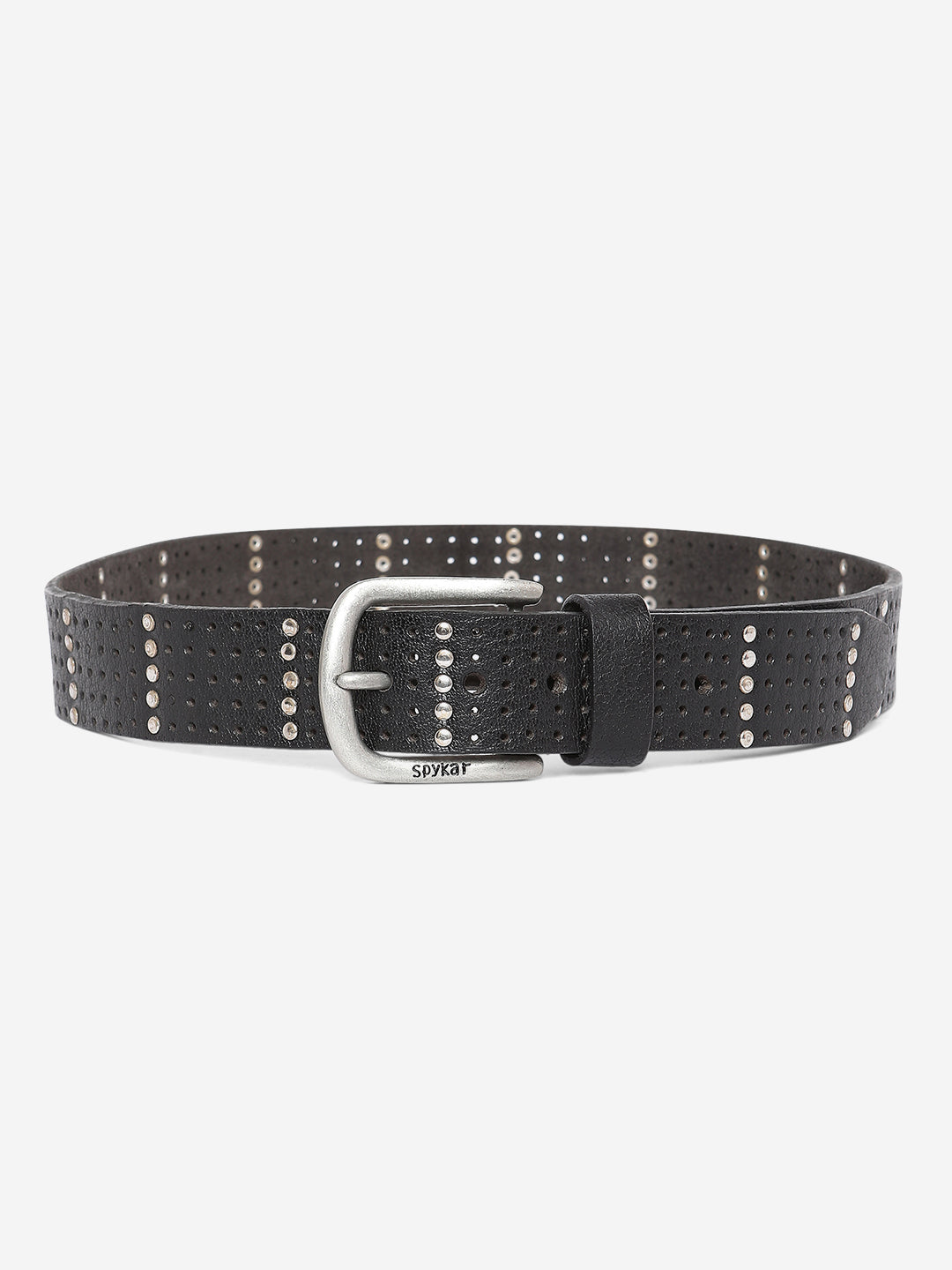 Spykar Men Black Leather Belt