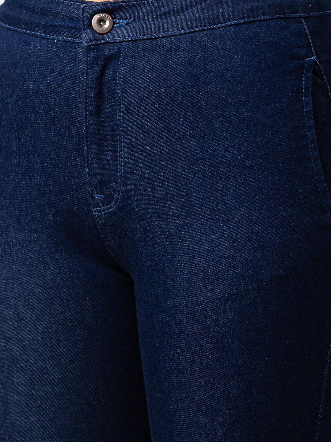 Women Elissa Jeans Boot Cut Fit Dark Blue High Rise
