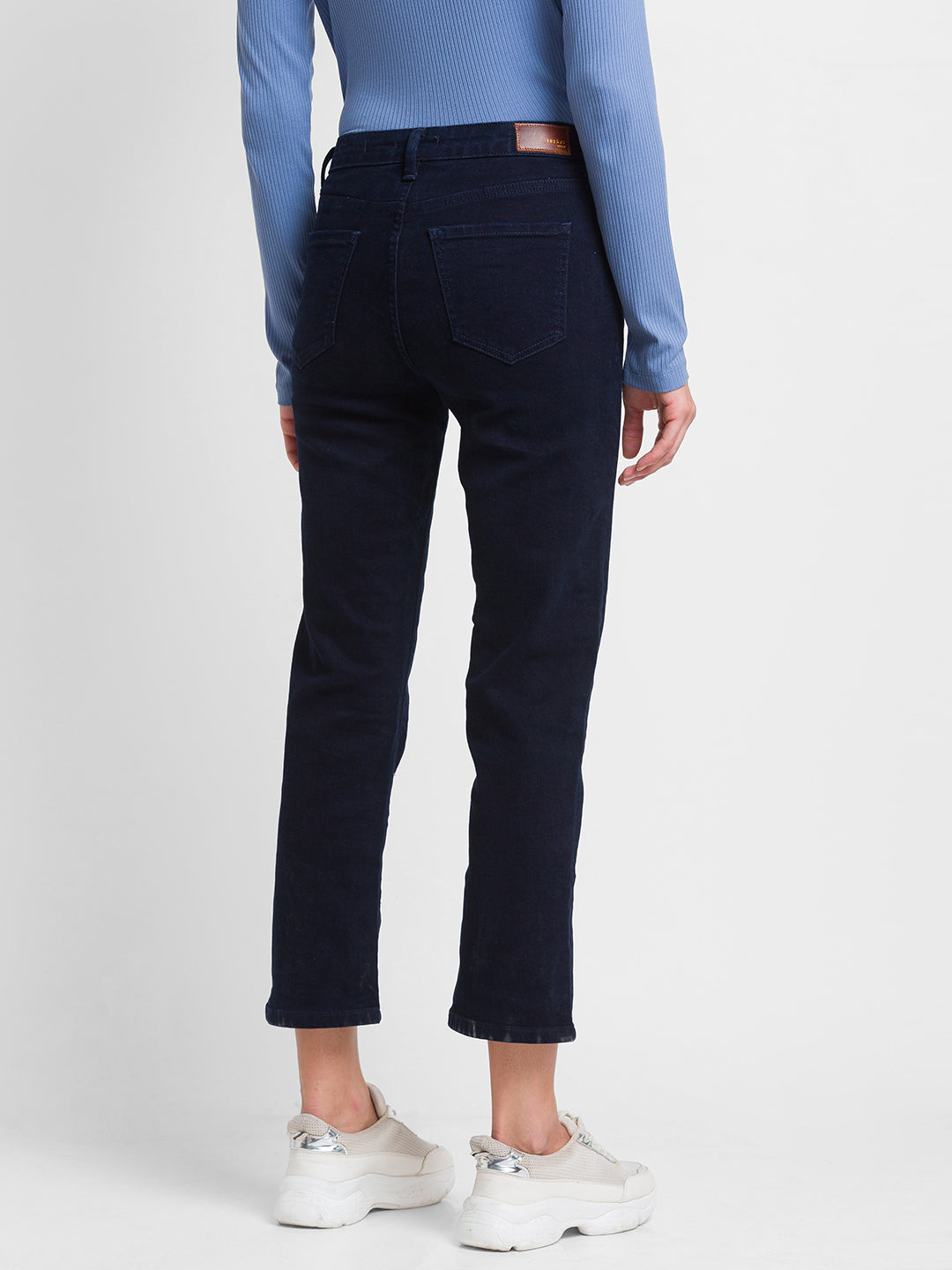 Women Emma Jeans Slim Fit Dark Blue Mid Rise