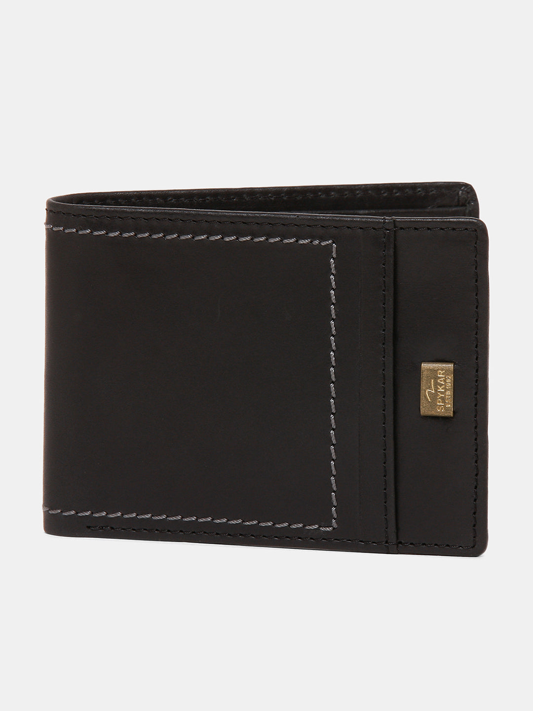 Spykar Men Black Leather Wallet