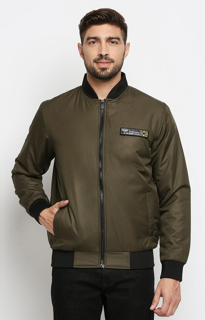 Spykar Green Polyester Men Jacket