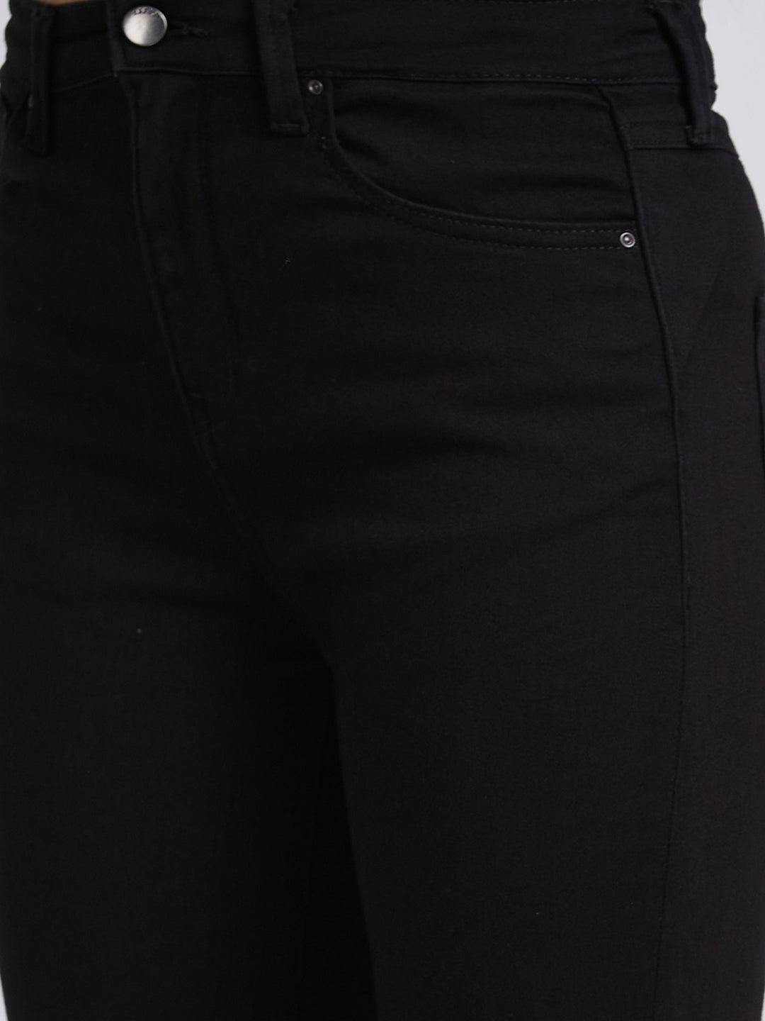 Spykar Women Black Lycra Super Skinny Fit Ankle Length Jeans (Alexa)