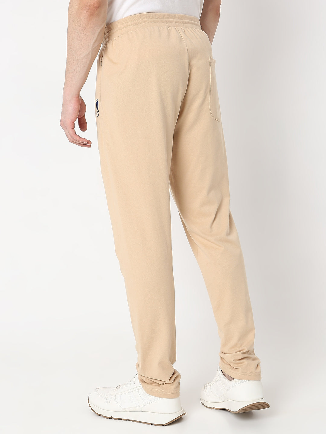 Underjeans by Spykar Men Premium Knitted Beige Pyjama