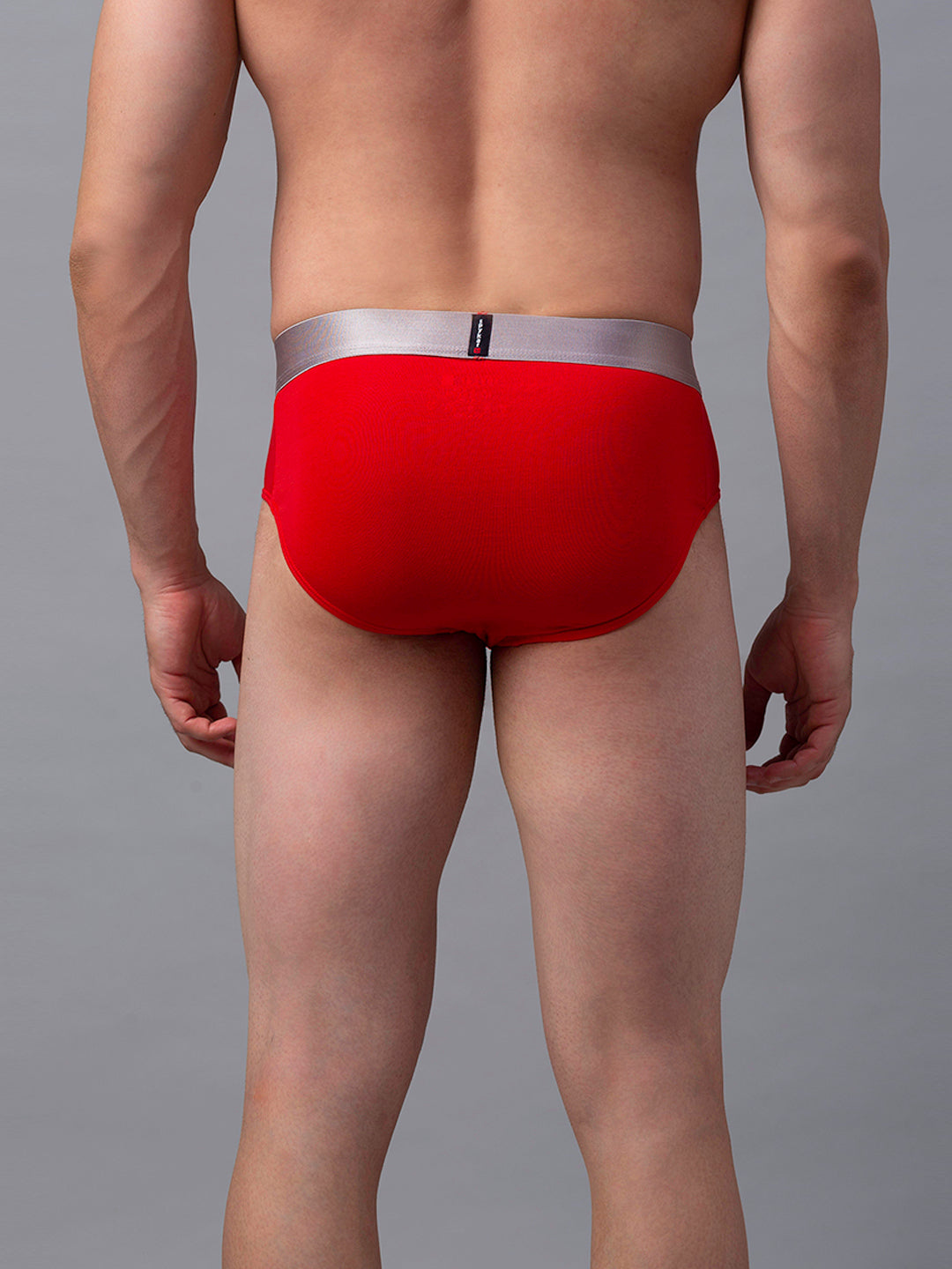 Underjeans By Spykar Men Cotton Blend Red Brief