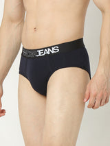 Underjeans By Spykar Men Premium Navy Brief Pack Of 2