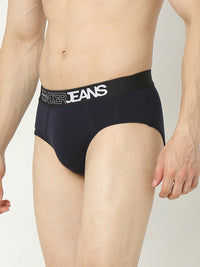 Underjeans By Spykar Men Premium Navy Brief Pack Of 2