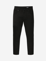 Spykar Black Cotton Super Slim Fit Tapered Length Jeans For Men