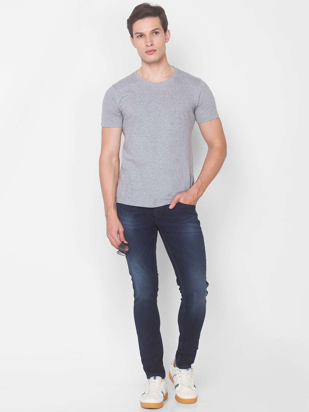 Spykar Men Indigo Cotton Jeans (Super Skinny)