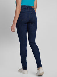 Spykar Women Dark Blue Lycra Super Skinny Fit Ankle Length Jeans (Alexa)