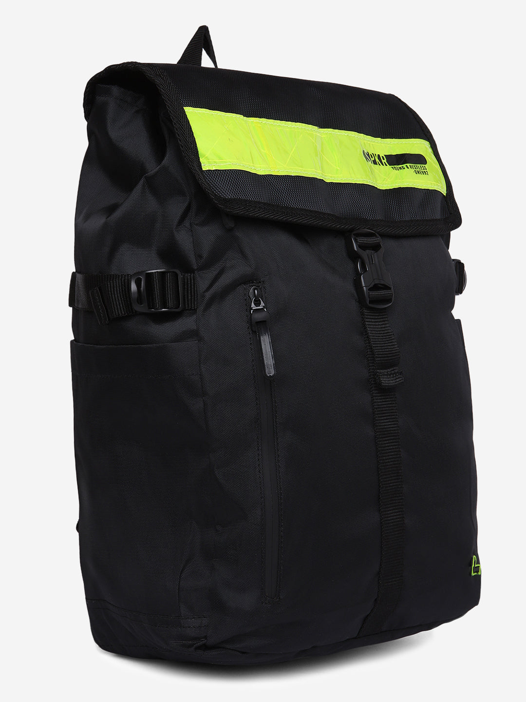Spykar Black Neon Traveler Backpack