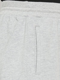 Men Premium Grey Cotton Blend Shorts - Underjeans By Spykar