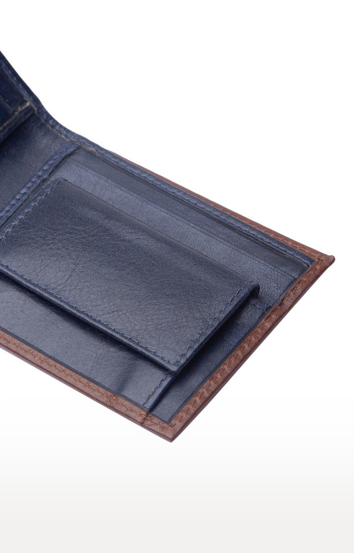 Spykar Men Tan Genuine Leather Wallet