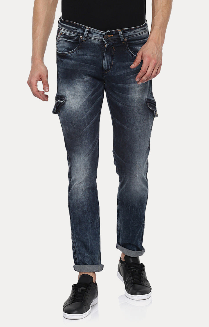 Spykar Men Blue Solid Skinny Fit Jeans