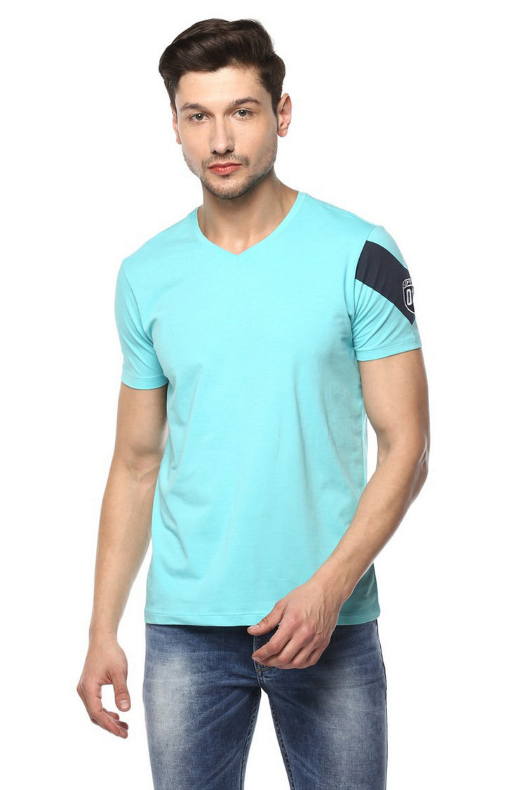 Spykar Men Aqua Solid Slim Fit T-Shirt