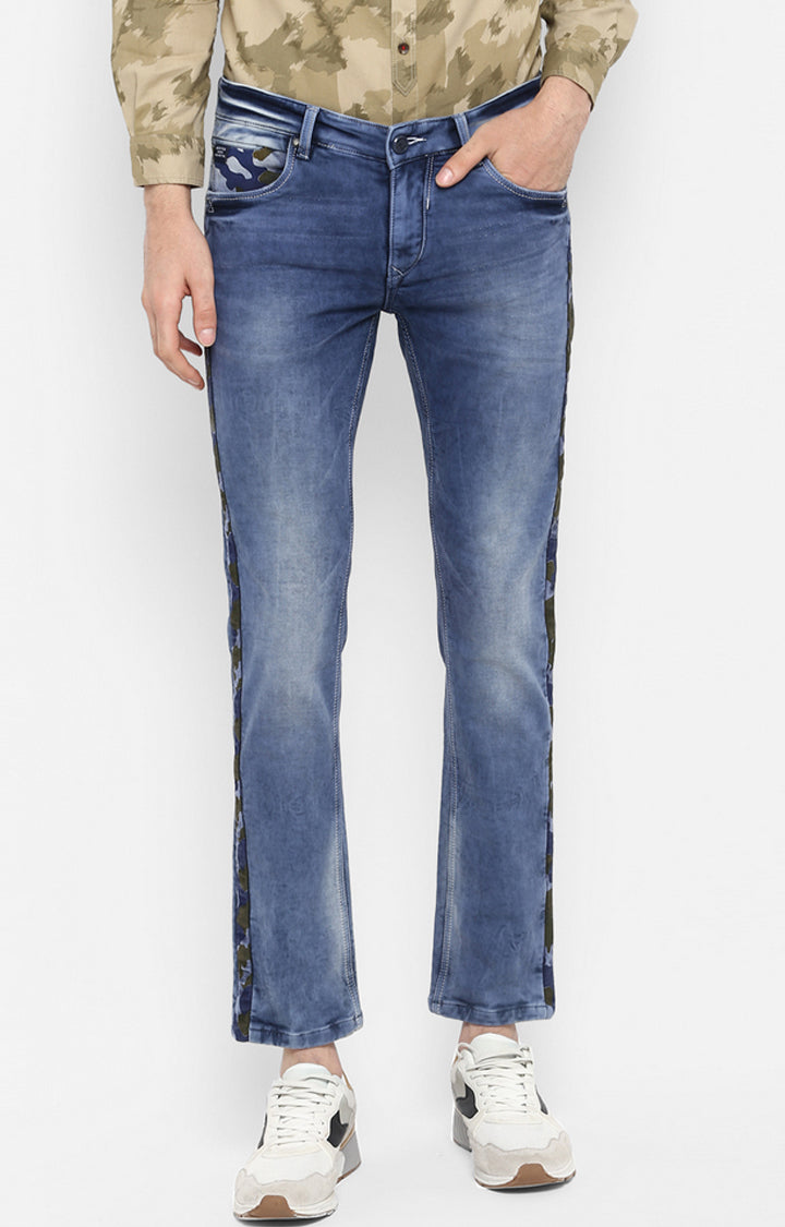 Spykar Men Blue Cotton Slim Fit Narrow Length Jeans (Skinny)