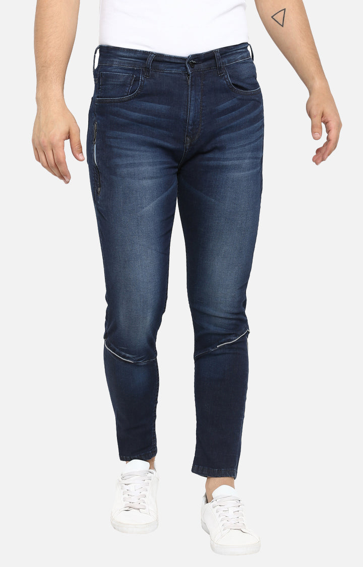 Spykar Dk.Blue Cotton Men Jeans