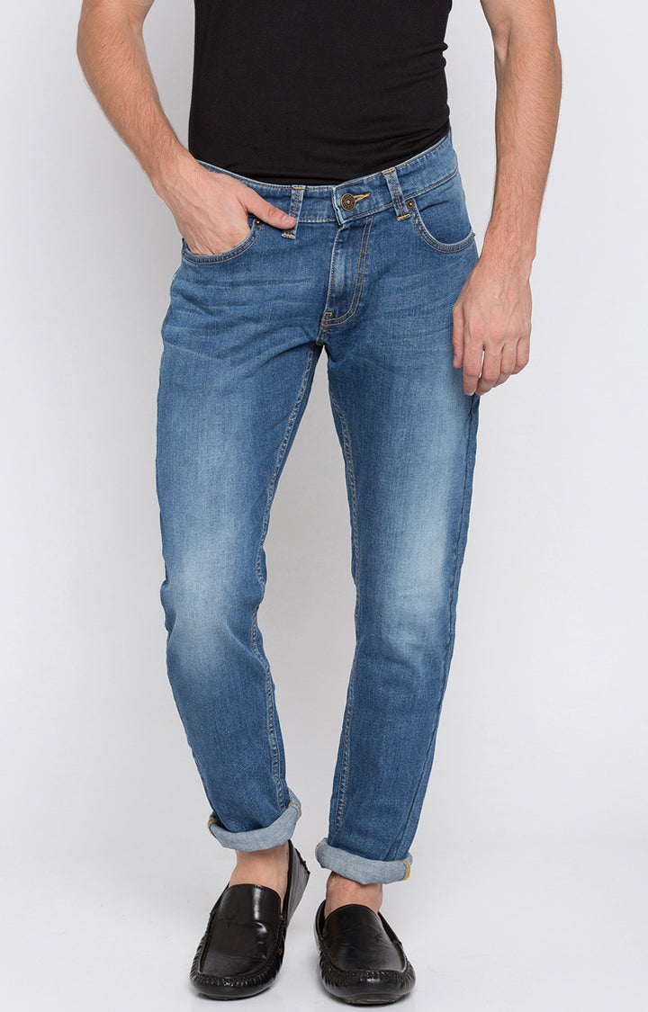 Spykar Men Cotton Low-Rise Skinny Jeans