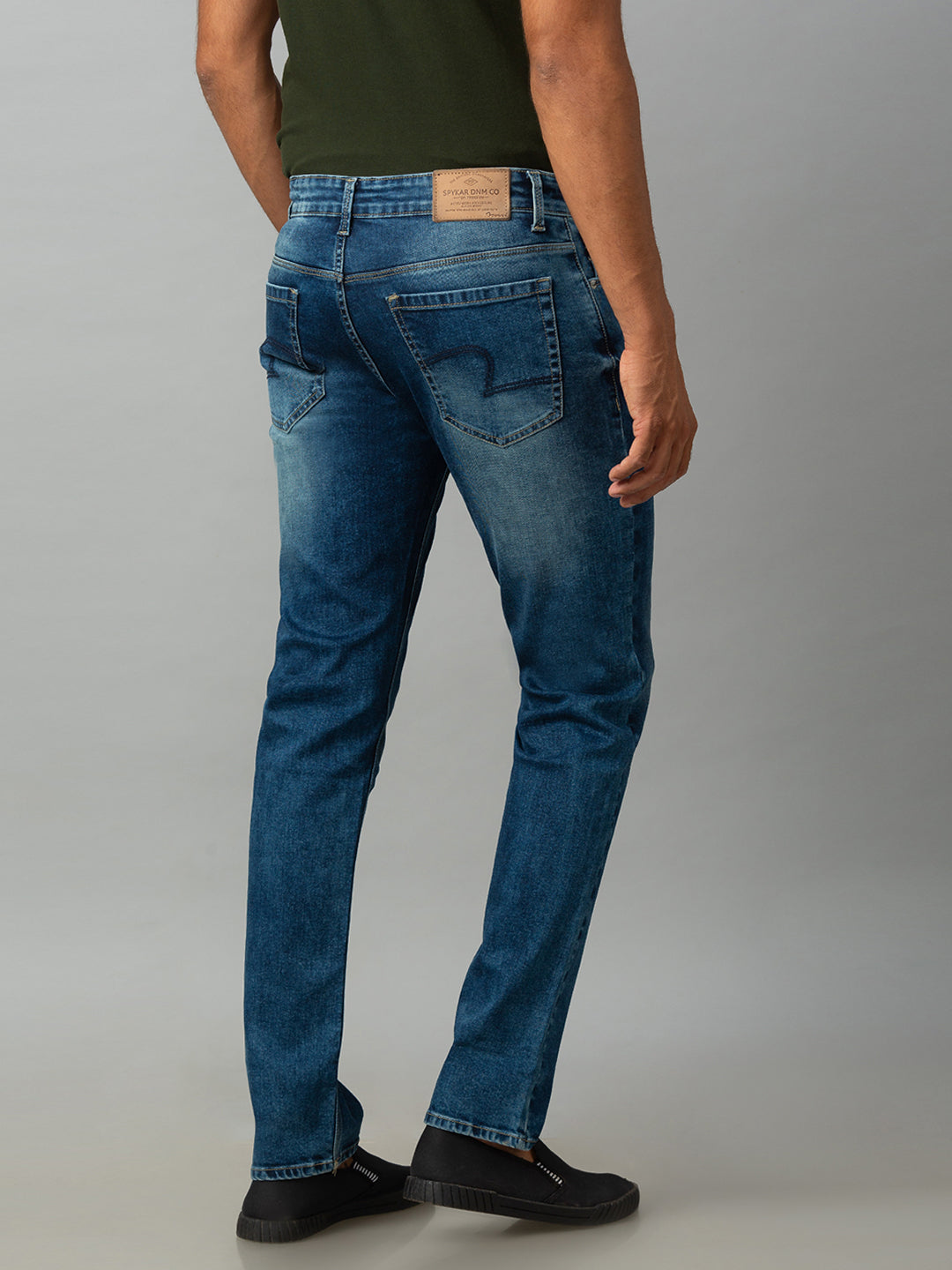 Spykar Men Blue Cotton Comfort Fit Jeans (Ricardo)