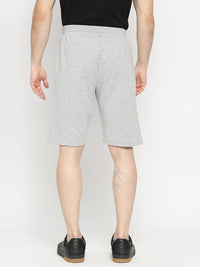 Men Premium Grey Cotton Blend Shorts - Underjeans By Spykar