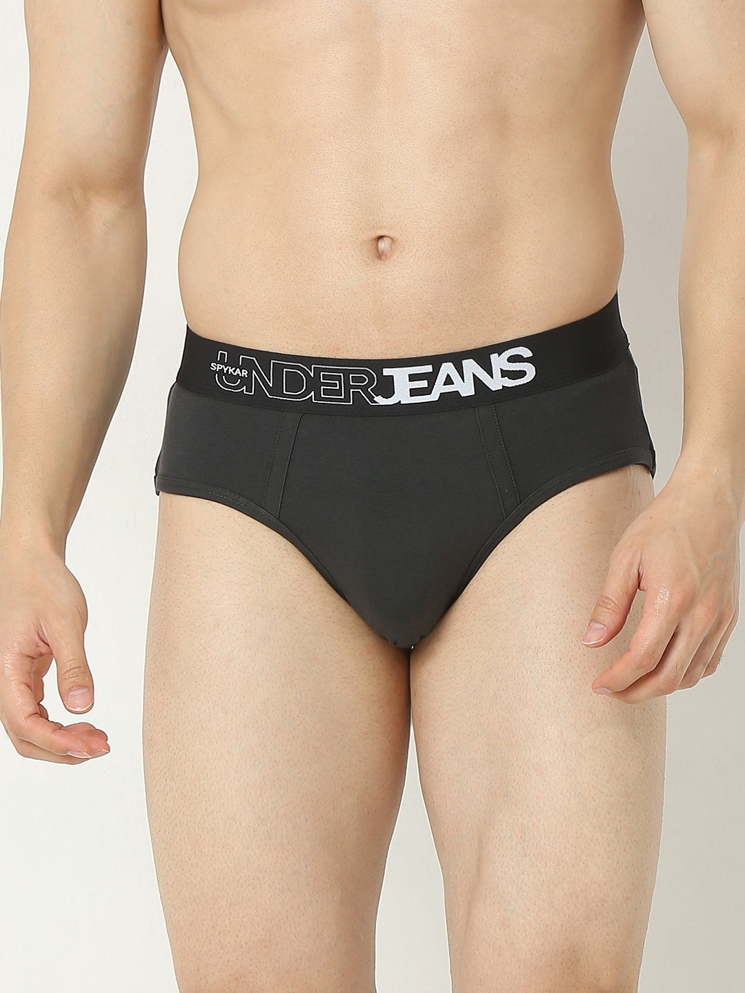 Underjeans By Spykar Men Premium Olive Brief Pack Of 2