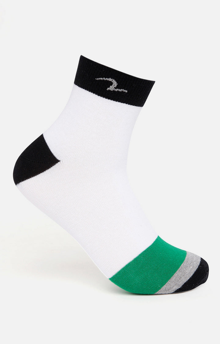 Spykar Blue and Green Socks - Pack Of 2