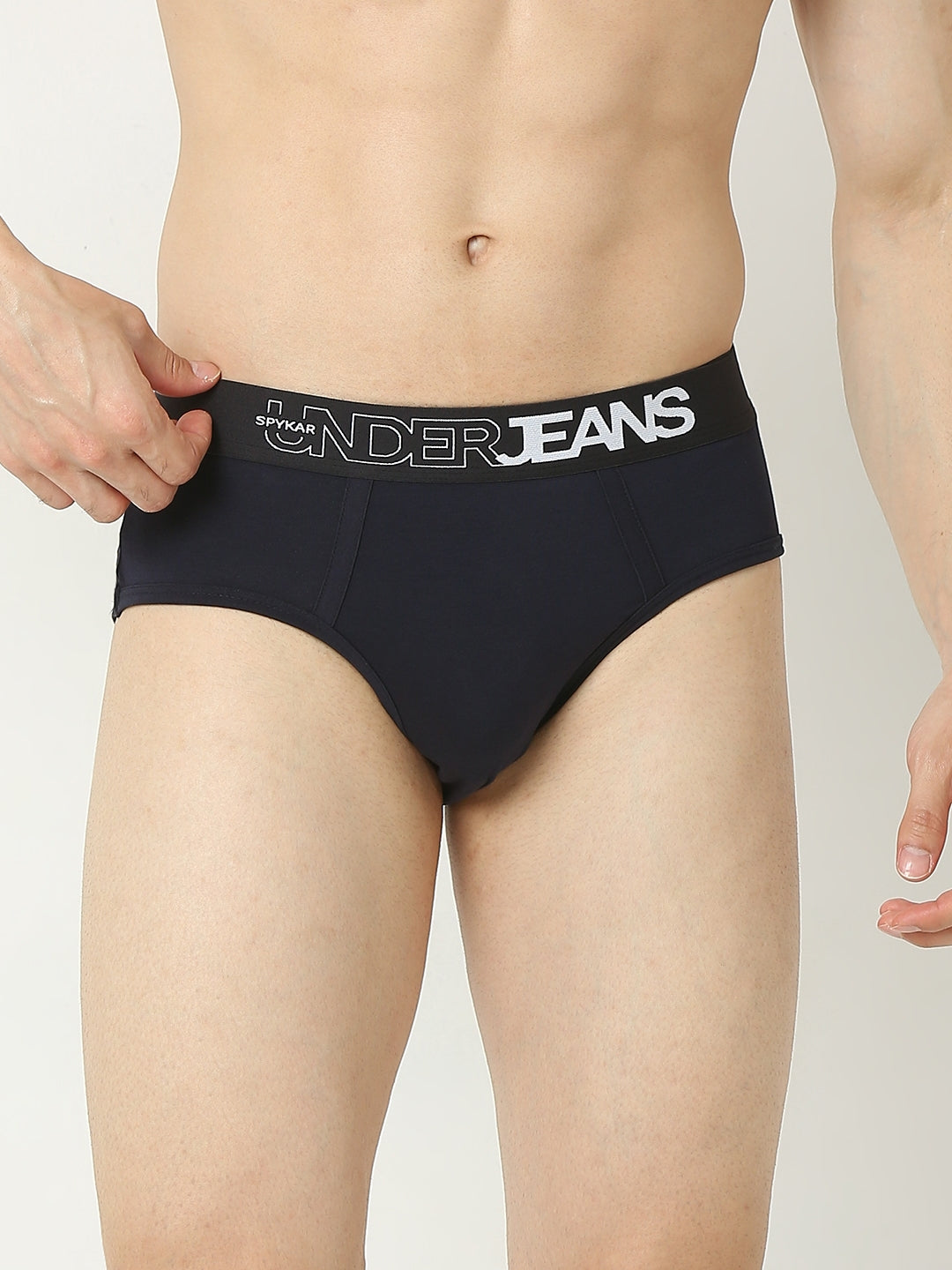 Underjeans By Spykar Men Premium Navy Brief Pack Of 2