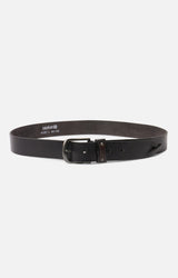Spykar Men Black Genuine Leather Belt