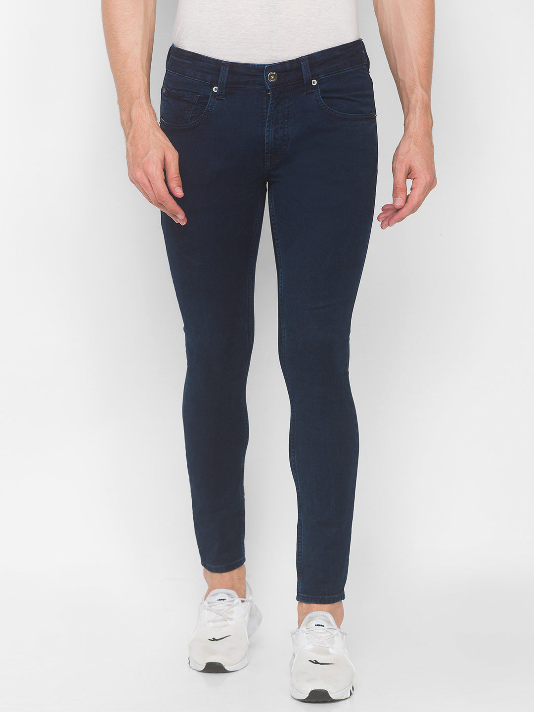 Spykar Men Indigo Solid Relaxed Mid-Rise Jeans (Ricardo)