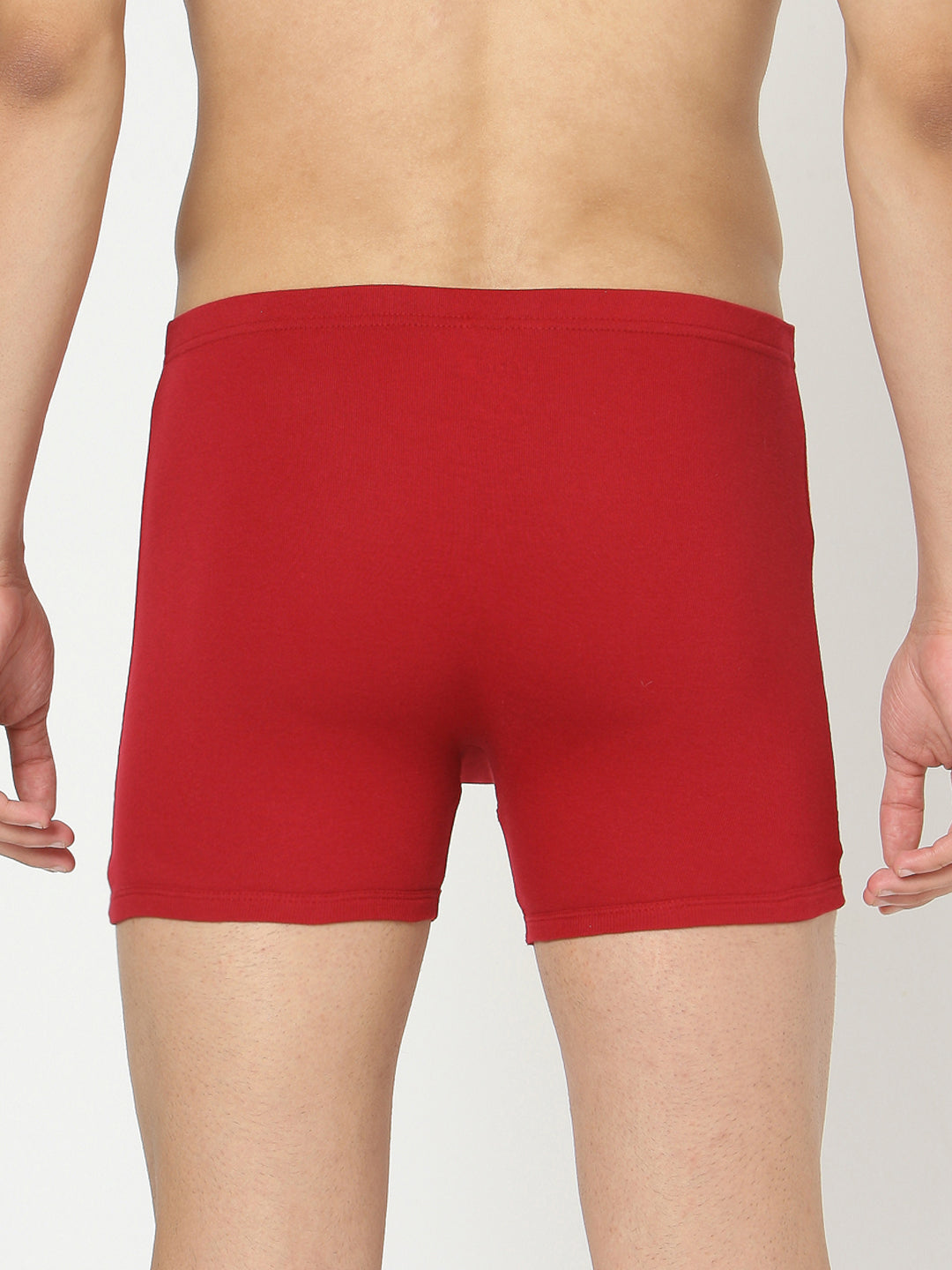 Men Premium Cotton Blend Maroon Trunk - (Pack Of 2)- Underjeans By Spykar
