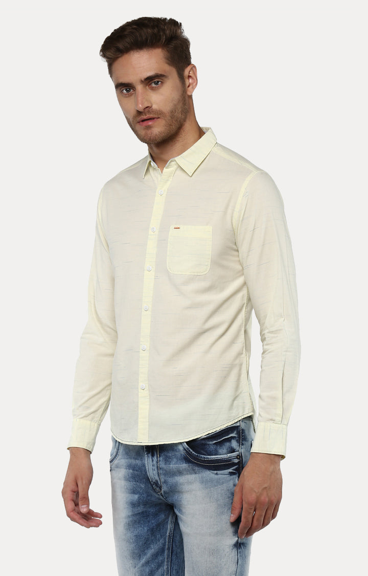 Spykar Men Lemon Solid Slim Fit Casual Shirt