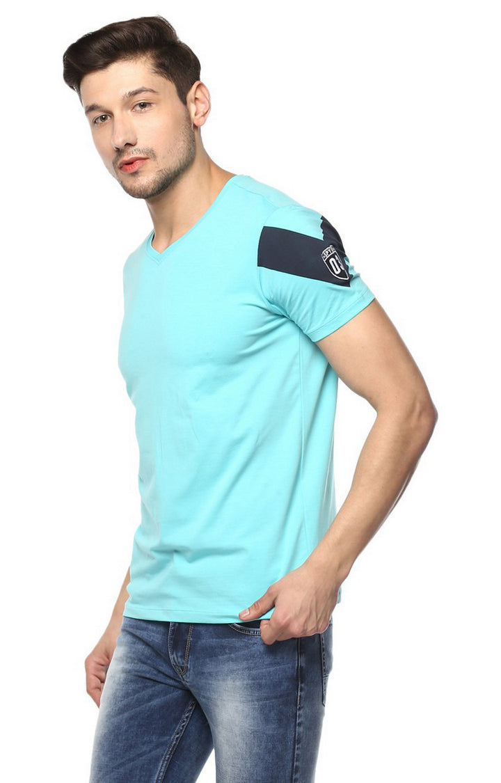 Spykar Men Aqua Solid Slim Fit T-Shirt