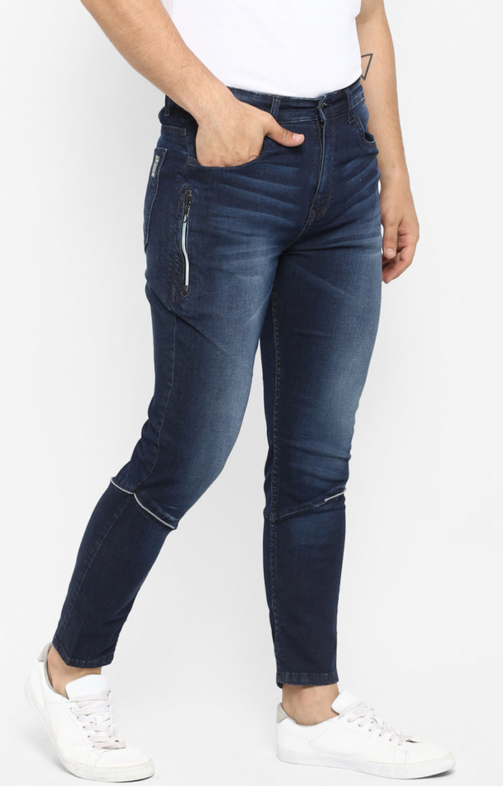 Spykar Dk.Blue Cotton Men Jeans