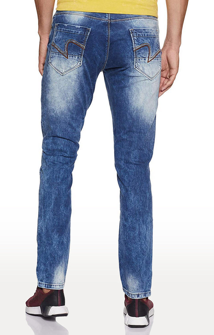 Spykar Mid_Blue Cotton Men Jeans