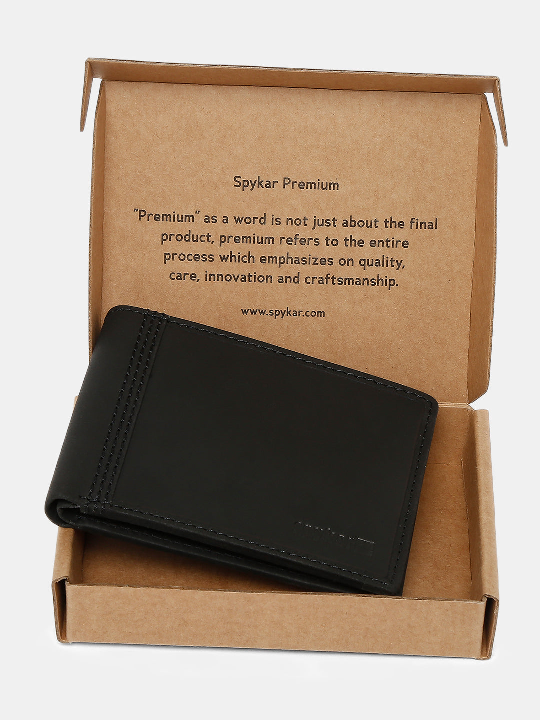 Spykar Men Black Leather Wallet