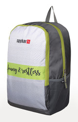 Spykar Grey Printed Laptop Bag