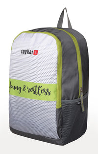 Spykar Grey Printed Laptop Bag