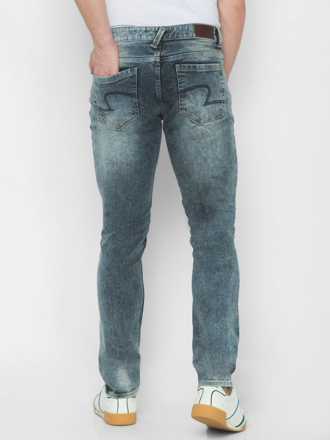 Spykar Men Grey Regular Fit Low-Rise Jeans (Rover)